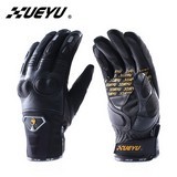 Genuine Leather Gloves Street Full Finger Protective